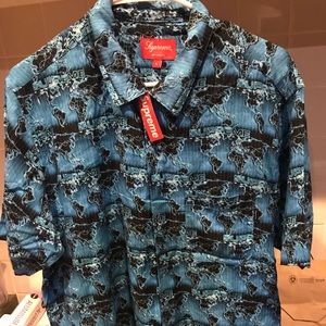 Supreme cyan rayon& original bag